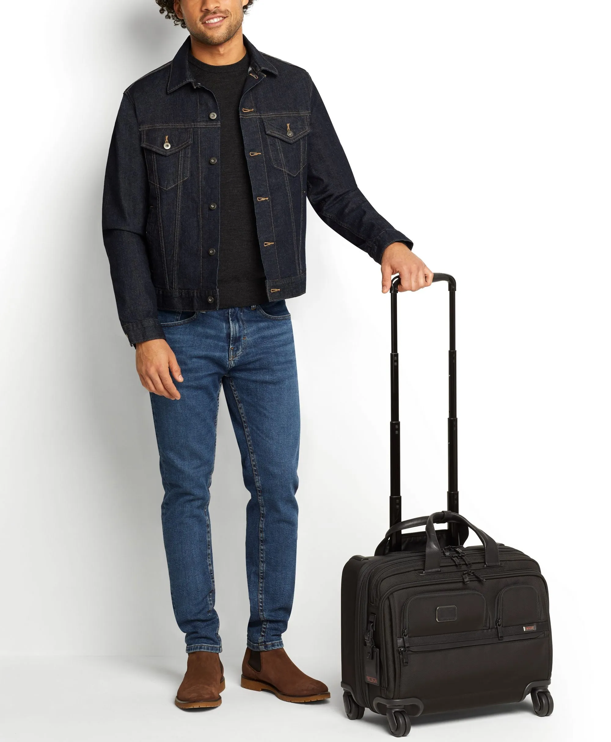 Tumi Alpha Deluxe 4 Wheeled Laptop Case Brief