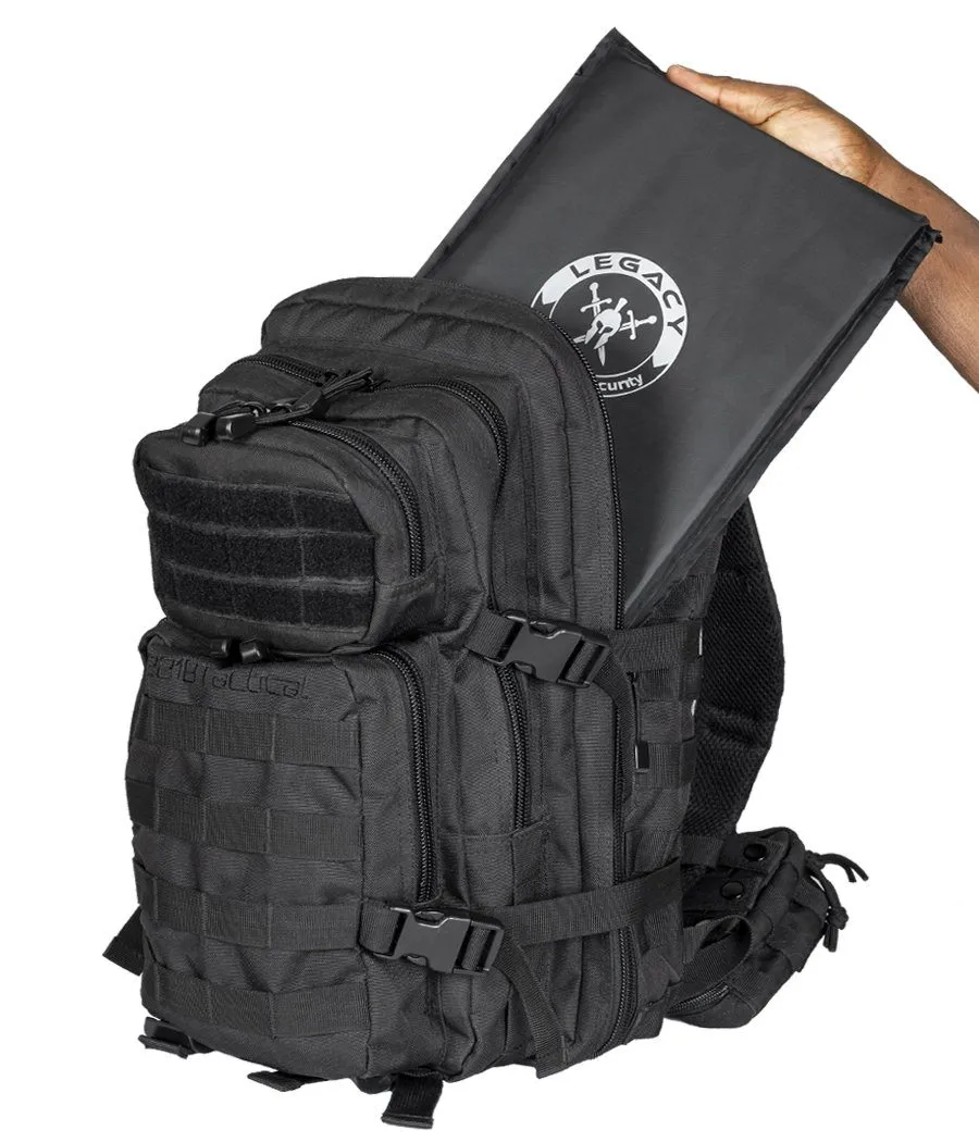 Ultimate Assault Backpack (IIIA Optional) with free multi-purpose molle pouch by 221B Tactical