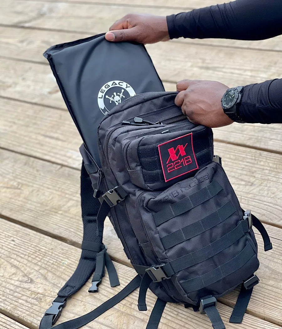 Ultimate Assault Backpack (IIIA Optional) with free multi-purpose molle pouch by 221B Tactical
