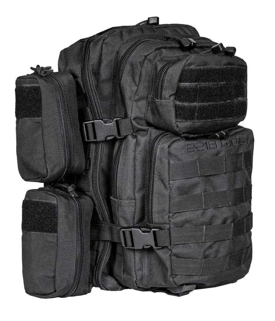 Ultimate Assault Backpack (IIIA Optional) with free multi-purpose molle pouch by 221B Tactical