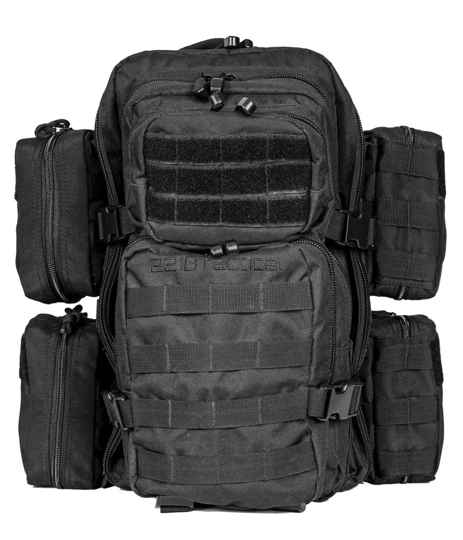 Ultimate Assault Backpack (IIIA Optional) with free multi-purpose molle pouch by 221B Tactical