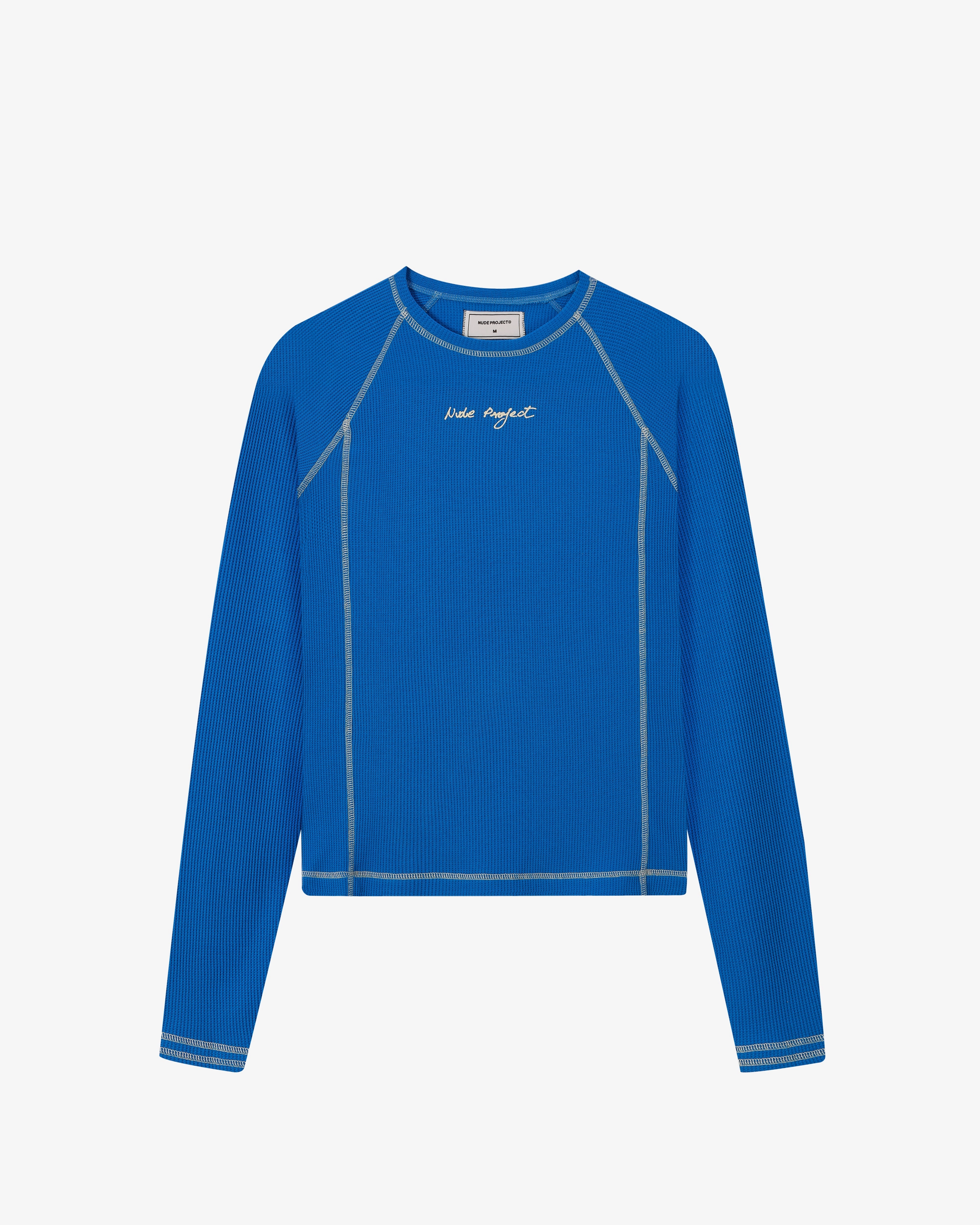 Waffle Long-Sleeve Tee 2 Pack Green/Blue