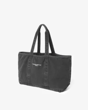 Washed Canvas Tote Bag Charcoal